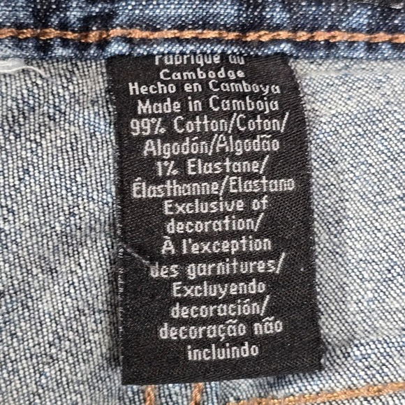 Calvin Klein Jeans Womens 8 Blue Bootcut Medium Wash Denim Embroidered - Picture 7 of 14